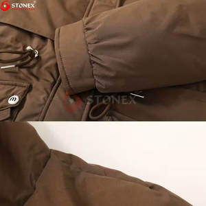 Chaqueta Parka con Capucha Regular para Mujer de Alta Calidad, 100% Poliéster, Personalizable, Abrigo de Invierno para Exteriores - Product Image 4