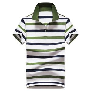 Nueva Camiseta Polo Clásica a Rayas para Hombre, de Algodón, Manga Corta, Bordada, Informal de Negocios, Camiseta Polo Moderna para Hombre - Product Image 4