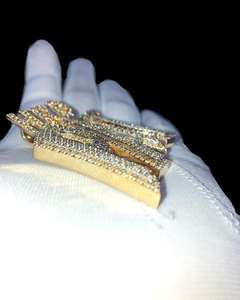 เครื่องประดับฮิปฮอปเงินแท้ 925 ประดับเพชรโมอิสซาไนต์ จี้และชาร์มสลักชื่อตามสั่ง ดีไซน์หรูหรา ของขวัญสุดพิเศษ - Product Image 3