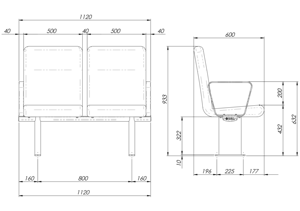 Siège de capitaine à suspension pneumatique de haute qualité pour bus et marine Grand accessoire rentable pour les lecteurs de journaux - Product Image 3