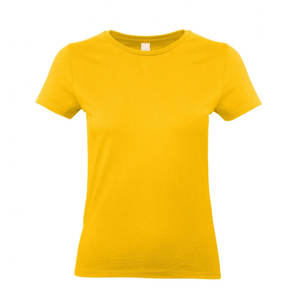 Jaune nouveauté 100% coton dames t-shirts respirant t-shirt adulte - Product Image 2