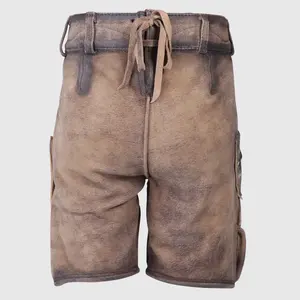 Short en daim véritable pour homme, vêtement en cuir, nouvelle collection - Product Image 4