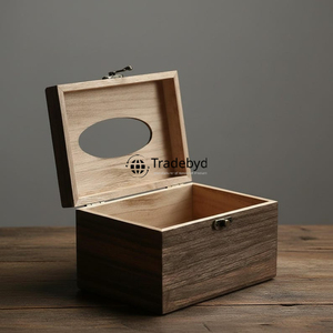 Natural Wooden Eco-Friendly <b>Floral</b> Pattern Engraved Premium Handmade Fashionable Tissue <b>Box</b> & Holder Home Decor Tradebyd - Product Image 3