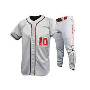 Best Selling Men Baseball Uniform Customized Logo Baseball Uniform Team Wear Baseball Uniform - Product Image 1