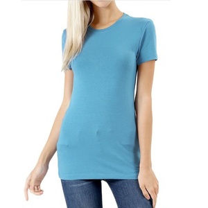 เสื้อยืดสำหรับผู้หญิงเสื้อยืดผ้าฝ้ายนุ่มรุ่นใหม่คุณภาพสูงสำหรับผู้ผลิตเสื้อผ้าสั่งทำ - Product Image 5