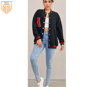Mega Empire's New Trending Oversize Chaqueta Varsity Personalizada para Mujer Cómoda y Transpirable Impreso Technics - Product Image 4