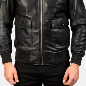 Fabricante de Chaquetas de Cuero al por Mayor de Pakistán, Chaqueta de Cuero Casual con Cinturón Lateral, Diseño OEM para Hombre - Product Image 3