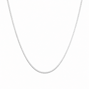 925 Ayar Gümüş 0.8mm Kutu Zincir Kolye Kadın Erkek Minimalist Kare Yılan Zinciri Zarif Takı Hediyesi Toptan ODM OEM - Product Image 3