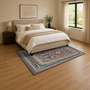 RUGS DEPOT LXDP-0928 Wholesale Terracotta Gold Modern Vintage Digital Printed Machine Washable Chenille Area Rug Non <b>Slip</b> - Product Image 3
