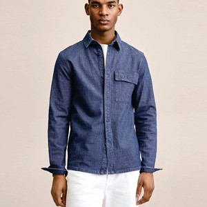 Spring and Autumn New Men's Slim Long-Sleeved Casual Fashion Top <b>Geometric</b> Pattern Printed <b>Shirt</b> Fashion Casual <b>Shirt</b> Men's Shir - Product Image 2