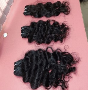 ผมต่อแบบเรมี่ผมชาวอินเดียนคลื่นบริสุทธิ์แบบไม่ผ่านกระบวนการผมลอนแบบนุ่มธรรมชาติรุ่นใหม่ - Product Image 2