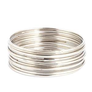 กำไลข้อมือเด็กผู้หญิง 12 ชิ้น - สีเงิน - Product Image 3