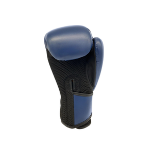 Gants d'entraînement de boxe en PU bleu, fermeture Velcro au poignet, respirants, pour adultes de 14 ans et plus, unisexe - Product Image 3
