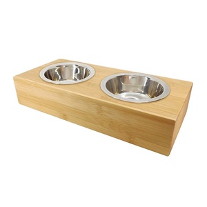 Soporte de tazón de Metal para perros medianos, tazón elevado decorativo para mascotas, con 2 tazones de acero inoxidable - Product Image 6