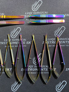 Juego de Microinstrumentos Ultrafinos Multicolores Luqis Enterprises, 14 Piezas, Kit de Microcirugía de Acero Inoxidable Alemán, Caja de Acero - Product Image 3