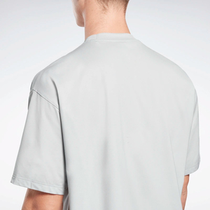 Camiseta cuadrada recortada de alta calidad para hombre, camiseta negra personalizada Vintage de gran tamaño con hombros descubiertos y patrón sólido de peso pesado, Jersey de algodón - Product Image 5