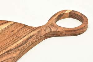 Tabla de cortar de madera de grano de extremo rectangular de tamaño personalizado, segura para verduras, corte de queso, utensilios de cocina para servir - Product Image 5