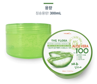OEM ODM 300mL Gel naturel d'aloe vera fabriqué en Corée Soins de la peau pour le visage et le corps Soins solaires à effet rafraîchissant et hydratant en profondeur