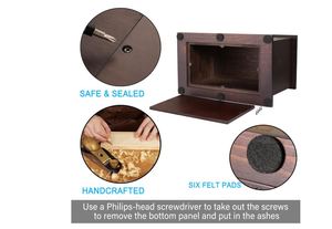Urnas conmemorativas de cremación para cenizas humanas, hombre adulto, mujer, caja de urnas de madera y ataúd para cenizas, hombres, mujeres y niños, 270lbs. - Product Image 4