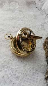 Sundial <b>Compass</b> Brass Sundial <b>Compass</b> Working Antique Desk Top Gift - Product Image 5