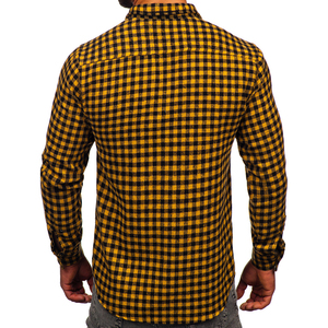 Camisas de Franela a Cuadros de Manga Larga para Hombre, Venta al por Mayor 2026, Cierre de Botones, Corte Regular, Cómodas, Estilo Casual - Product Image 3