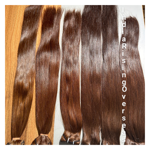 Venta al por mayor de extensiones de cabello humano natural indio con cutícula virgen alineada - Product Image 2