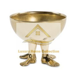 Bol de forme ronde avec un design attrayant couleur argent martelé support en forme de feuille de travail nouilles sert des outils de cuisine d'Inde - Product Image 4