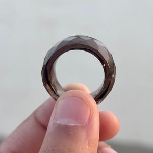 Natural Smoky Quartz Gemstone <b>Ring</b> Uniquely Designed Faceted Band Gemstone <b>Ring</b> Special Gift For Her Or Him Smoky Quartz Jewelry - Product Image 1
