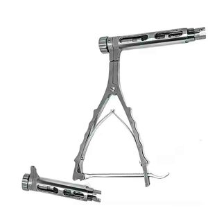 Ensemble d'instruments chirurgicaux orthopédiques manuels en acier inoxydable, comprenant un compresseur à deux tiges, outil de compression de haute qualité pour la chirurgie de la colonne vertébrale en milieu hospitalier - Product Image 3