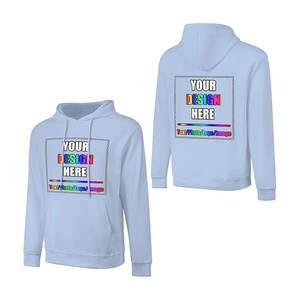 เสื้อฮู้ดผ้าฝ้าย100% ออกแบบได้ตามต้องการสำหรับผู้ชายเสื้อกันหนาวลายพื้นปักข้อความและรูปภาพดีไซน์แบบมีฮู้ดเฉพาะบุคคล - Product Image 4