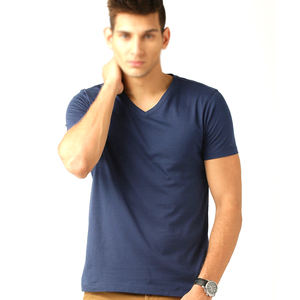 T-shirts pour hommes décontractés personnalisés en gros, t-shirts unis de couleur unie 100% coton à col rond en vente, t-shirts pour hommes - Product Image 1