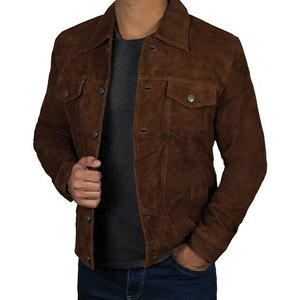 Chaqueta Bomber de Cuero para Hombre, Estilo Urbano, Cuello Alto, Aspecto Desgastado, Alta Calidad, Tallas Grandes, Invierno - Product Image 2