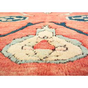 Tapis en laine de grande surface de style classique Nuray, noué à la main, motif médaillon rouge et orange, pour la maison et le couloir Pae-944 - Product Image 3