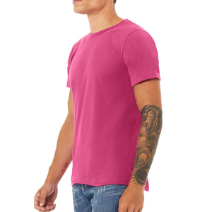 Camiseta en blanco de algodón para hombre, tela suave transpirable, cuello redondo, diseño liso, ajuste cómodo para ropa de calle, moda - Product Image 5