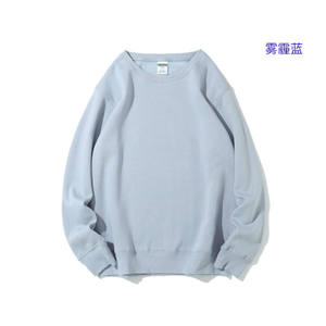 Jersey suéter OEM personalizable grueso polar poliéster Casual tamaño asiático cuello redondo sudadera sudaderas - Product Image 3