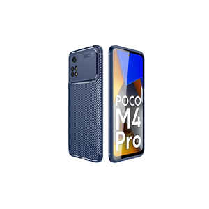 Coque arrière antichoc en silicone de qualité supérieure JoieCreatif Negro Series pour Poco M4 Pro 4G et Redmi 10C - Bleu foncé - Product Image 1