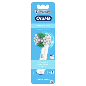 Têtes de brosse à dents de rechange Oral-B Daily Clean à poils moyens en nylon, lot de 3 pour usage domestique - Product Image 4