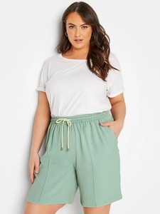 Short d'été 100% coton pour femmes de qualité supérieure décontracté taille haute respirant conception unie avec décoration élégante en fourrure d'arc personnalisable - Product Image 5