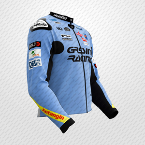 Alex Marquez Rucati Moto Racing Chaqueta de cuero de vaca/canguro hecho a medida Montar/Track Chaqueta con joroba CE Armaduras - Product Image 2