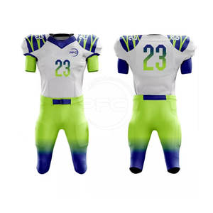 Uniforme de Fútbol Americano Unisex Personalizado de Alta Calidad, con la Mejor Tela, Impresión Digital y Transpirable, 100% Poliéster - Product Image 1