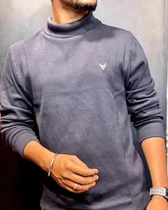 T-shirt pour homme à col rond et manches courtes en lyocell et coton, tissu tricoté respirant, anti-froissement, séchage rapide, style décontracté pour l'automne - Product Image 1