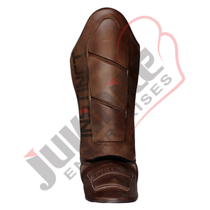 Protège-tibia Legend Protège-tibia de haute qualité en cuir véritable antique au Pakistan 2025 - Product Image 3