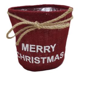 Maceta de yute ecológica y sostenible para la temporada navideña con cuerda para atar, exportación directa de fábrica en Bangladesh - Product Image 3
