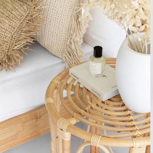 Table d'appoint haute en rotin tressé à la main, écologique, design cylindrique à cadre ouvert, finition naturelle, mobilier en gros pour hôtels et complexes hôteliers - Product Image 5