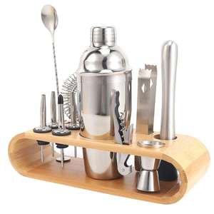 Meilleur prix seau en acier inoxydable Cocktail Shaker écologique Boston outils en métal avec fonction de cuillère pour une utilisation au bar - Product Image 5