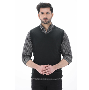 Pull en laine 100% de qualité supérieure, personnalisé en usine, col en V, chaud pour l'hiver, motif argyle, design personnalisé, respirant, tricot jacquard - Product Image 3