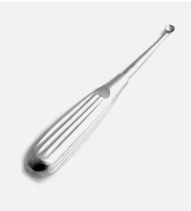 Cureta Cuchara afilada 17cm Mango hueco Eje recto Copa ovalada Manual de acero inoxidable Certificado CE Quirúrgico ortopédico - Product Image 5