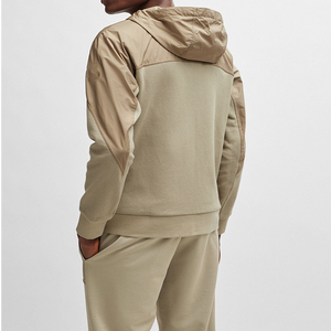 Personalizado 100% algodón hombres invierno Jogger conjunto bordado Etiqueta Privada Sudadera con capucha y sudadera patrón sólido impreso chándal capucha - Product Image 6