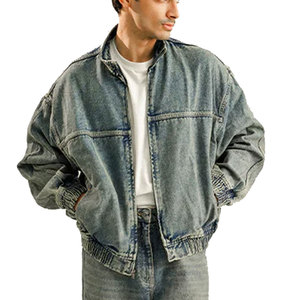 2025 bouton à manches longues hommes poches avant vêtements de rue Denim vestes pour garçons confortable et réglable Denim veste pour hommes - Product Image 6