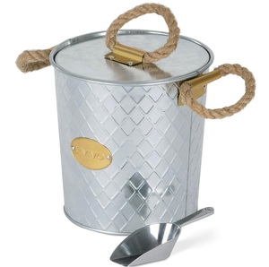 Seau à glace en acier inoxydable avec poignée pour refroidisseur de vin et de bière ménage restaurant cuisine bar trucs rétro accessoires de fête - Product Image 3